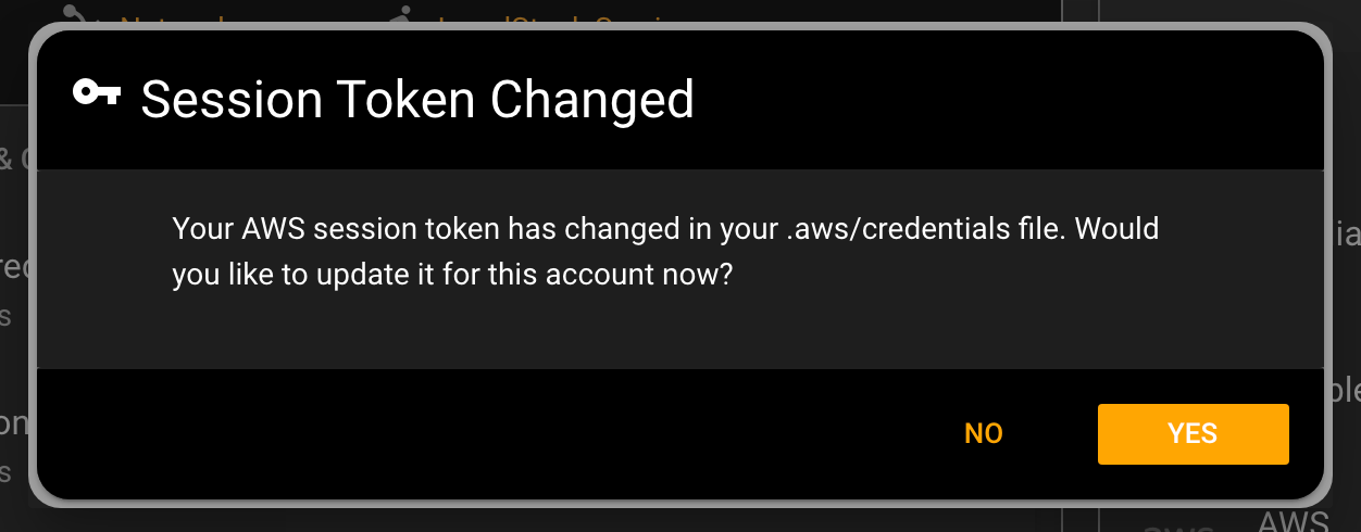 Session Token Changed
